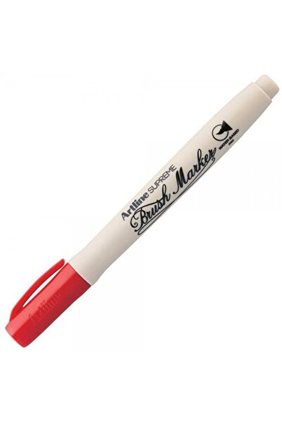 artline Supreme Brush Marker Flexible Brush Tip Pen Red