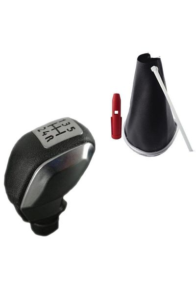 arotomarket Clio 3 Sports Gear Shift Knob and Bellows Set 5 Advance Gray Framed Bellows + Sports Knob 2