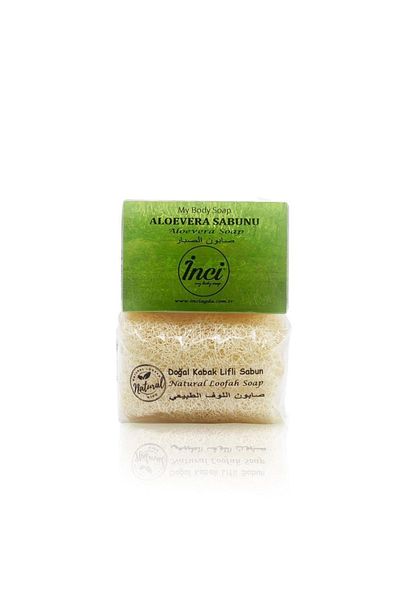İnci Ağda Pearl Natural Pumpkin Fiber Aloevera Soap 120 Gr