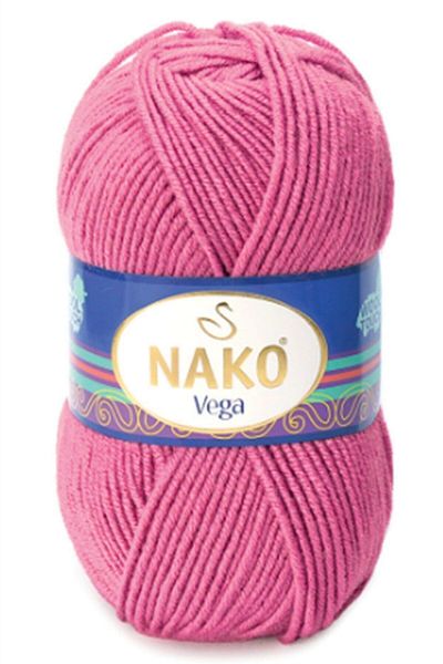NAKO Vega Hand Knitting Thread 5 Pieces 10302 Dark Pink