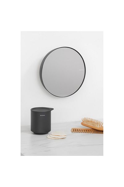 Brabantia Mindset Σκούρο Γκρι Στρογγυλός Καθρέφτης 20,4εκ
