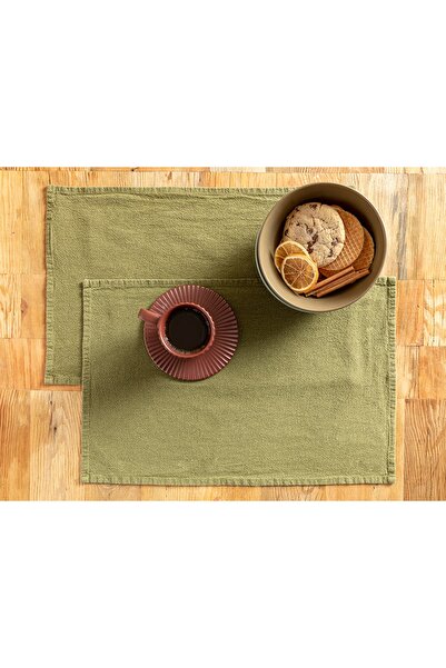 English Home Grandeur Cotton - 2-Piece American Service, 30X45 cm Khaki