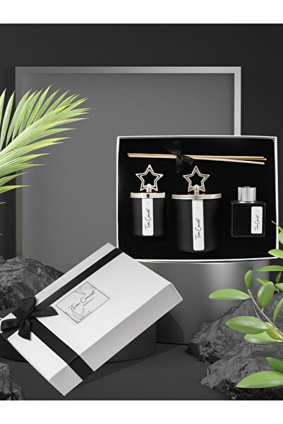 Tiem Concept Özel Tasarım Kutulu Çikolata Kokulu Gümüş Tepelikli 3lü Bardak M...