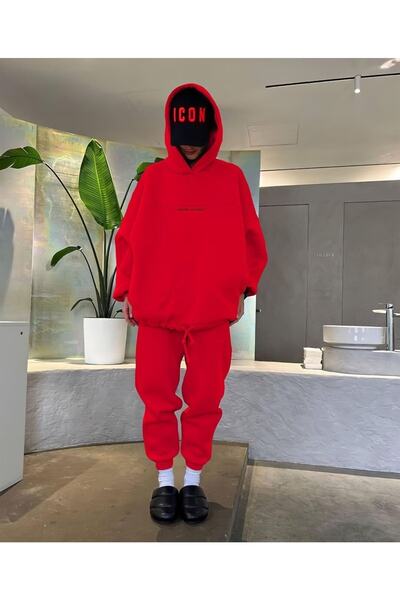 The Champ Clothing Women's Oversize Printed Tracksuit Set