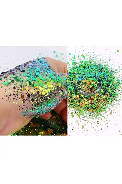 Sirius Hobi Epoksi Reçine Snake Tırnak Makyaj Chunky Glitter 8 gr Hologramlı ...