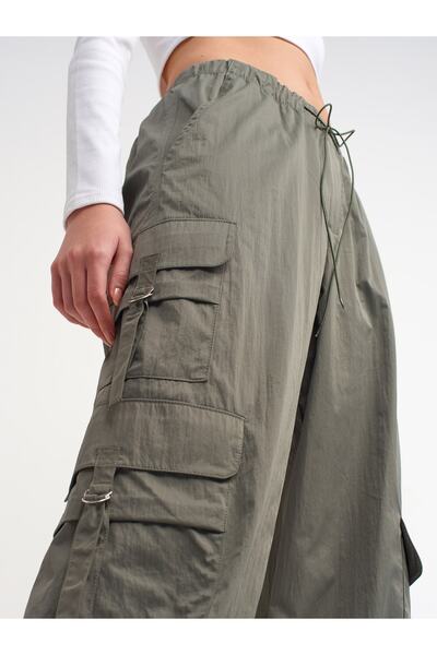 Dilvin 70389 Paraşüt Kargo Pantolon-haki