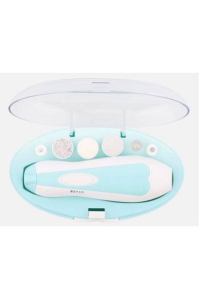 QUEEN AKSESUAR German Quality Manicure Pedicure Rasp Nail Care Set with Box and Changeable Head