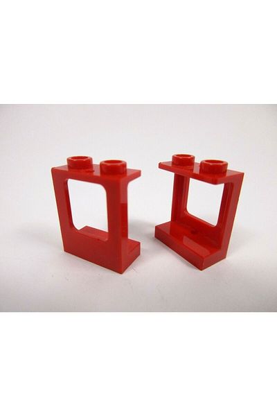 LEGO Original Accessory Custom Moc City Window 1 X 2 X 2 Airplane Red Window 2 Pieces Will Be Sent