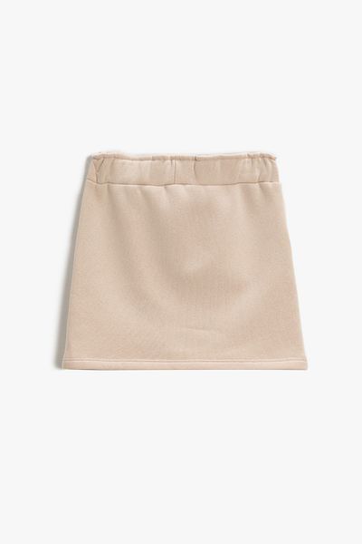 Koton Girl's Beige Skirt 2WKG70019AK