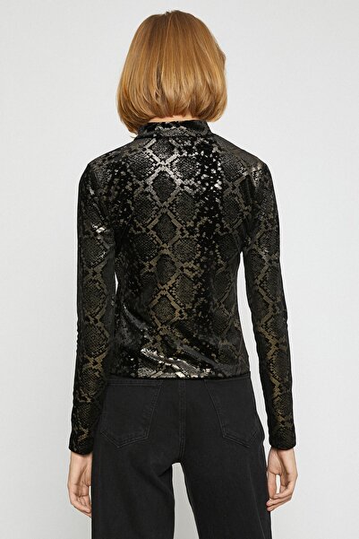 Koton Γυναικείο Μαύρο T-Shirt 3WAK50014EK