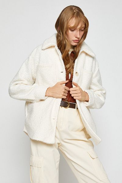 Koton Women's Off-White Jacket 3WAK20098EW