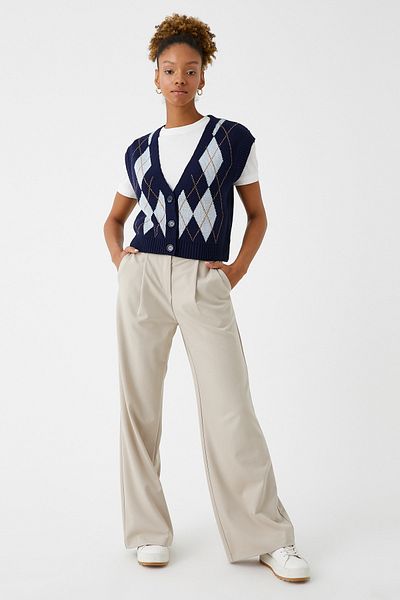 Koton Palazzo Trousers Pleated