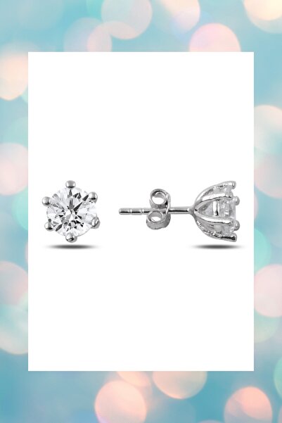 Crystal Diamond Zirconia 0.30 Carat Tektaş Küpe