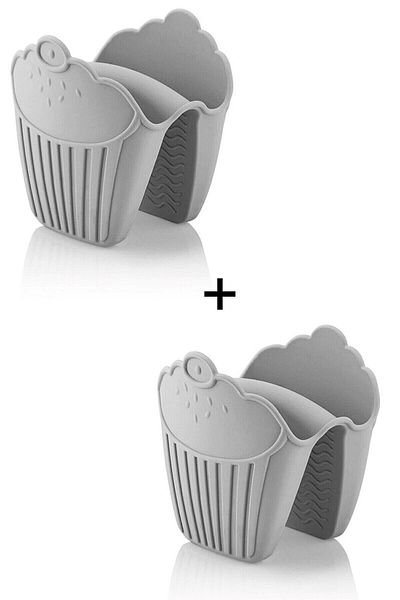 Bayev 2 Pieces Silicone Heat Resistant Fireproof Non-Stick Oven Gloves Cupcake Elcek