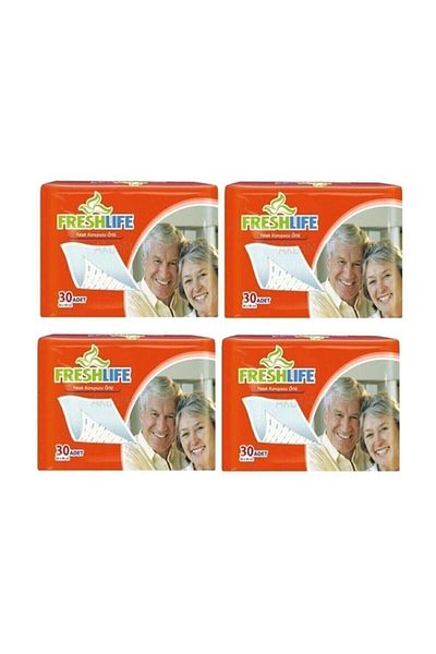 Freshlife Pack of 4 120 Mattress Protector Covers - 60x90 cm