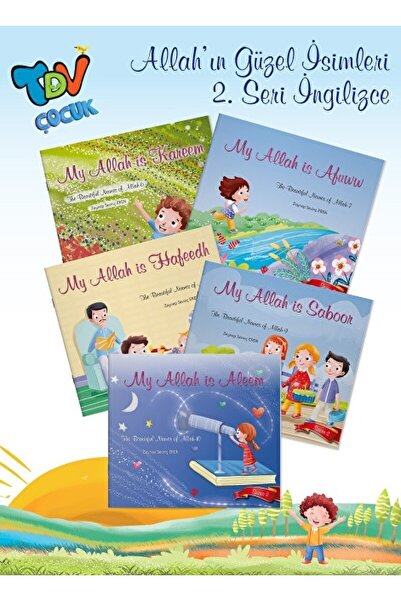 Türkiye Diyanet Vakfı Yayınları The Beautiful Names Of Allah 2 5 Book Set