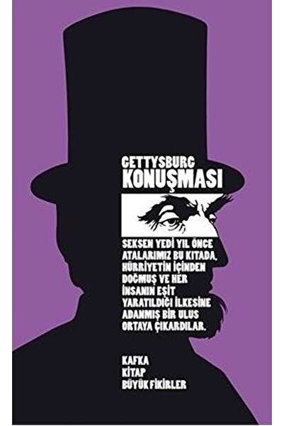 Kafka Kitap Gettysburg Konuşması / Abraham Lincoln / / 9786054820566