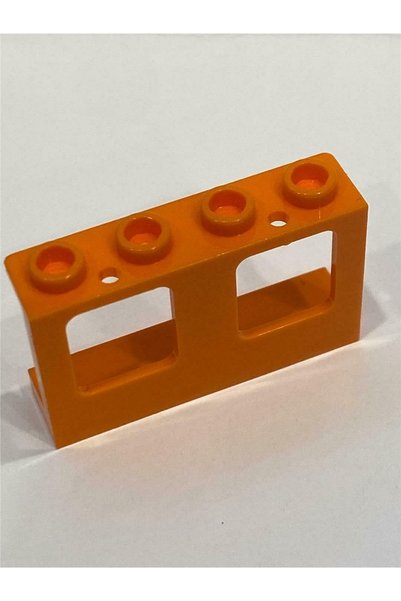 LEGO Orjinal Aksesuar Custom Moc Window 1 X 4 X 2 Turuncu Tren Uçak Gemi Penc...