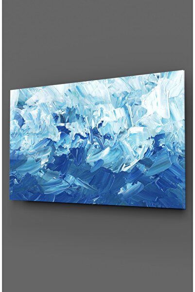 TAULART Γυάλινη ζωγραφική με εφέ μπλε πινέλου