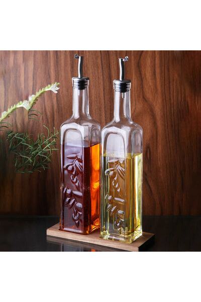 Paşabahçe 2 Pieces 80229 Homemade Oil Container Vinegar Container (500+500) T...