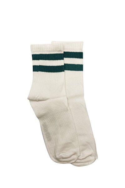 UçanKarınca Бели чорапи с ивици за тенис