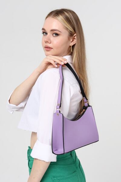 Güce Lilac Baguette Baguette Hand and Shoulder Bag Gc009020