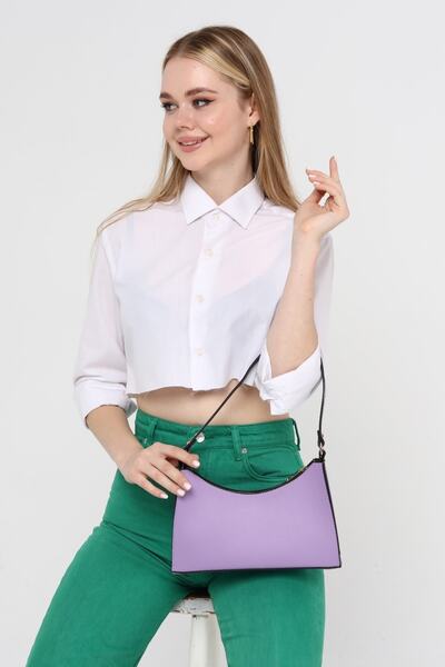 Güce Lilac Baguette Baguette Hand and Shoulder Bag Gc009020