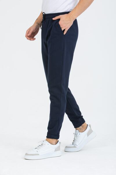coder Men's Navy Blue Elastic Leg Sweatpants