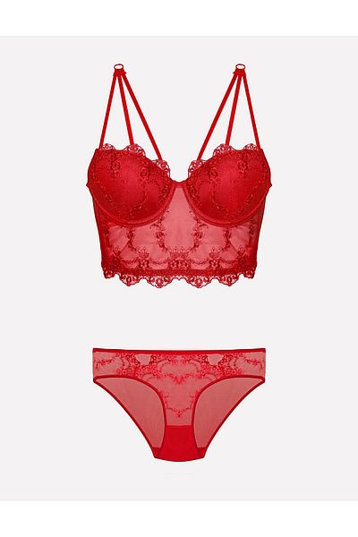 Nurteks Intimo Donna Nurteks 4491 Supported Bustier Bra Set