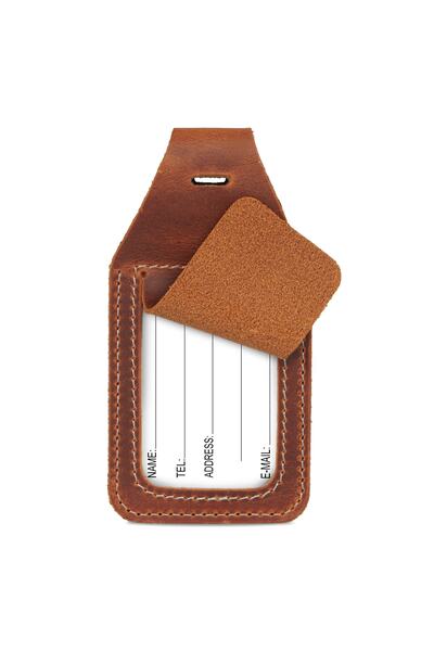 LONDO Истинска кожена табелка с име