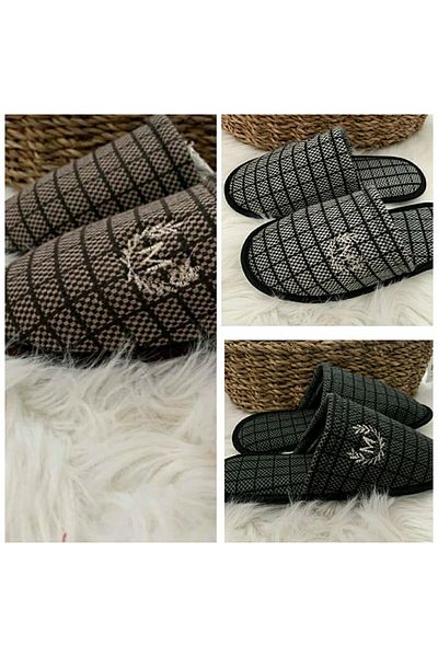 MODASİVA Ανδρικές παντόφλες πολυτελούς σπιτιού 3 Pack Daily Guest Balcony Warm