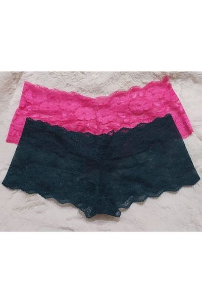 GECKO COLLECTION Γυναικεία σώβρακα Gecko Lace - Σορτς Boxer, Fantasy Σετ 2 τεμαχίων