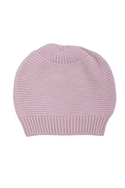 Minora Knitwear Links Baby Beanie 0-12months Powder