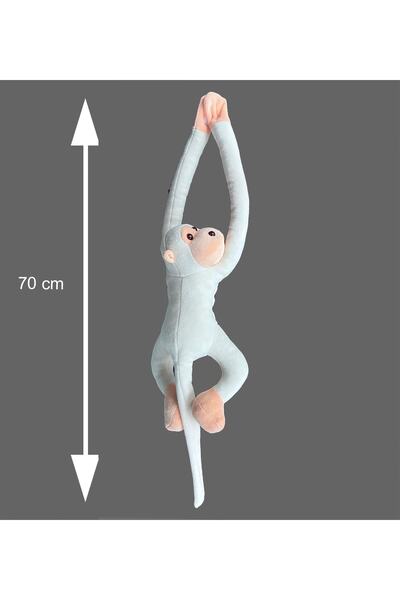 Solemia لعبة القرد القطيفة اللطيفة، قابلة للالتصاق باليدين 70 سم