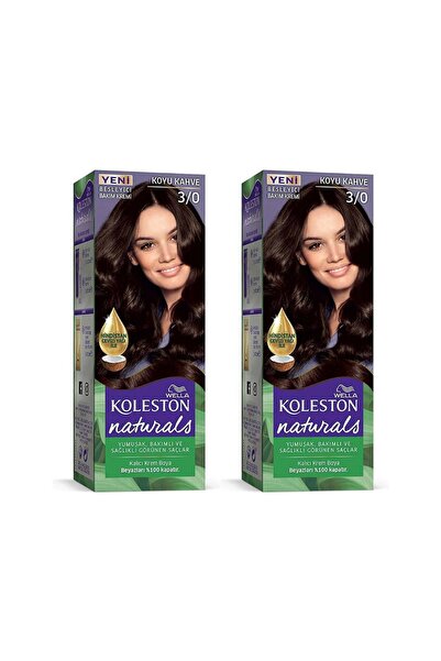 Wella Koleston Naturals Saç Boyası 3/0 Koyu Kahve 2 Adet
