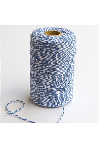 BarokBonbon 230 Meters Blue White Package Rope Gift Packing Rope Martençka Rope Twine Baker