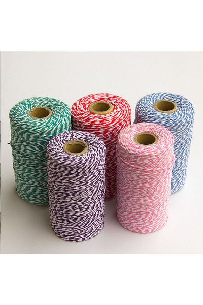 BarokBonbon 230 Meters Blue White Package Rope Gift Packing Rope Martençka Rope Twine Baker