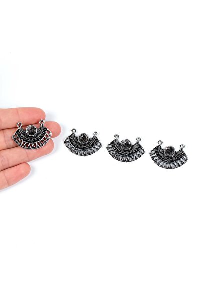 yfhobi 1 Adet - 23x32 Mm Zamak Döküm Metal Uç, Takı Malzemesi, Boyalı Gümüş K...