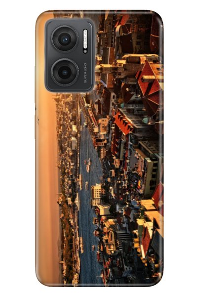 Cekuonline غلاف هاتف Xiaomi Redmi 10 5G بسمك 0.4 ملم من السيليكون بنمط غروب ا...