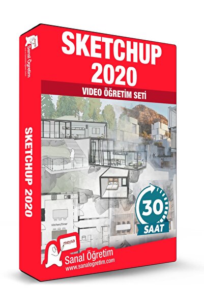 Sanal Öğretim Sketchup 2020 Video Ders Eğitim Seti