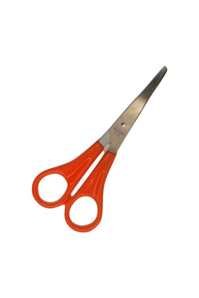 ELUX Stationery Fabric Office School Student Scissors Orange 13 Cm No:125