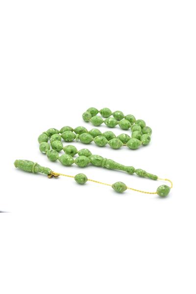 Murty99 Măiestru Eyyüp Semnat Beyzi Cut Green Stone Catalin Tesbih 003