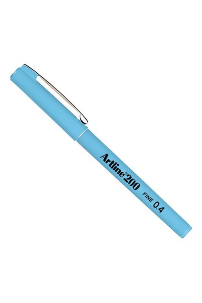 artline Fine Writing Pen 0.4 mm Light Blue Ek-200N (1 Pack 12 Pieces)