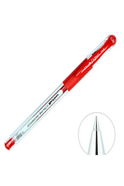 UNİ-BALL قلم رولر قلم سيجنو ذو رأس إبرة إبرة 0.38 مم أحمر Um-151nd (عبوة واحد...