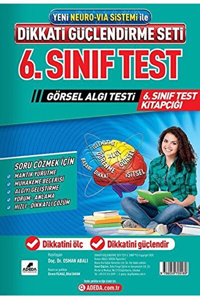 Adeda Yayınları Dikkati Güçlendirme Seti 12 Yaş Test / Osman Abalı / / 9786059705189