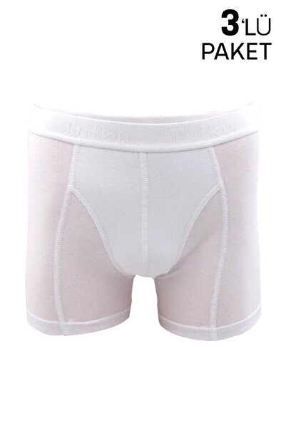 Tutku Bărbați elastan boxeri 3 piese 114 |   Alb