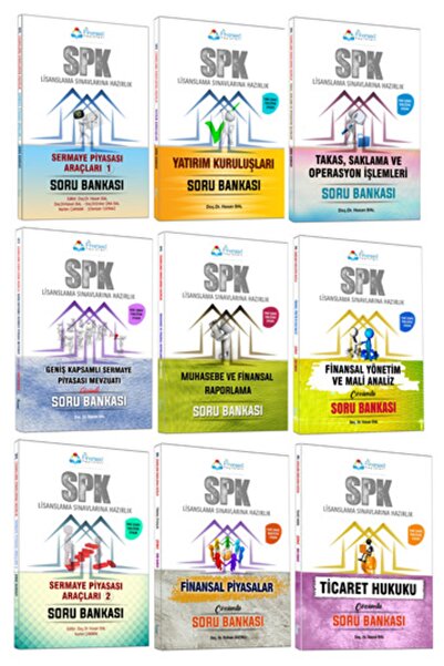 Finansed Yayınları Spk Düzey-2 Soru Bankası 9 Lu Set