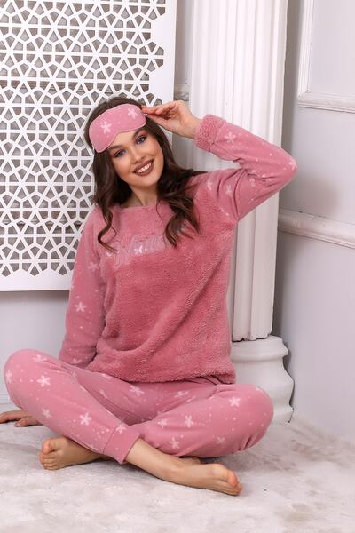 Wordex Set de pijamale pentru femei Fwn 3024 Plush Welsoft Fleece Winter Soft
