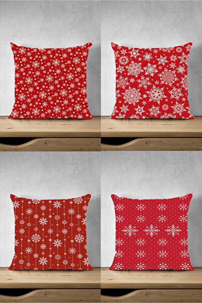 fdm desıgn غطاء وسادة مزخرف بتصميم مخصص مطبوع على الوجهين بتصميم ندفة الثلج ا...