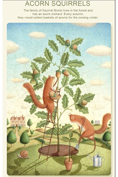 Mideer Yaratıcı Puzzle - Palamutçu Sincaplar